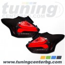 LED стопове Ford Focus 3 Facelift 15-18 с динамичен мигач черно / опушени LED стопове Ford Focus 3 Facelift 15-18 с динамичен мигач черно / опушени